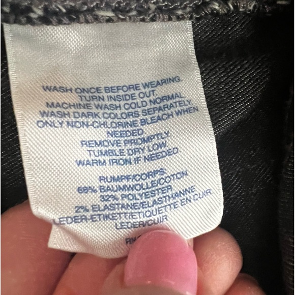 LANDS END mid rise straight jean/gray size 14P - Picture 2 of 9